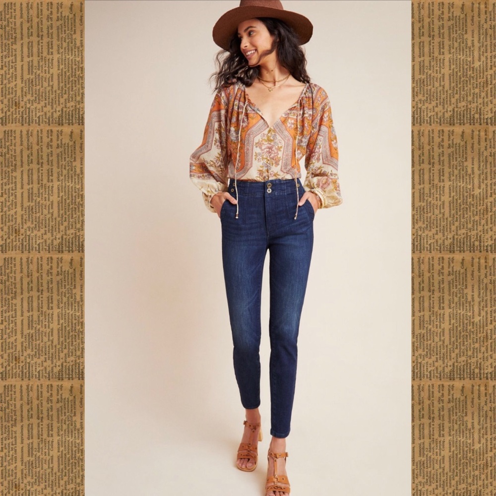 nwt! anthropologie high-waisted skinny jeans